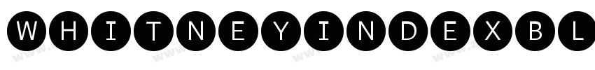 WhitneyIndexBlack Ro字体转换